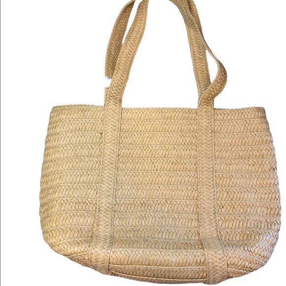 Draper James Tan Shoulder Bag with Navy Floral Scarf - Picture 2 of 7